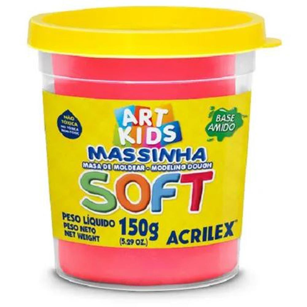 MASSA PARA MODELAR SOFT 150G.VERMELHO BS....