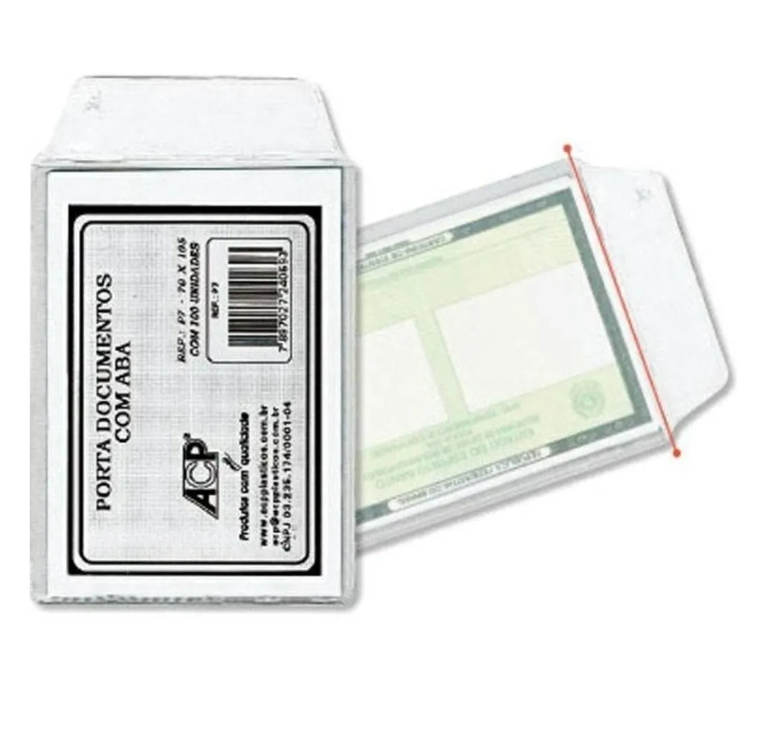 Kit Protetor Capa Rg Documento Identidade...