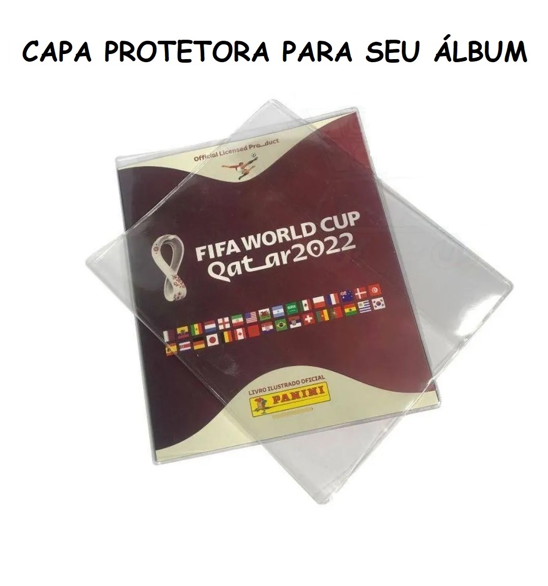 Capa Plástica Protetora Álbum Copa Do Mun...