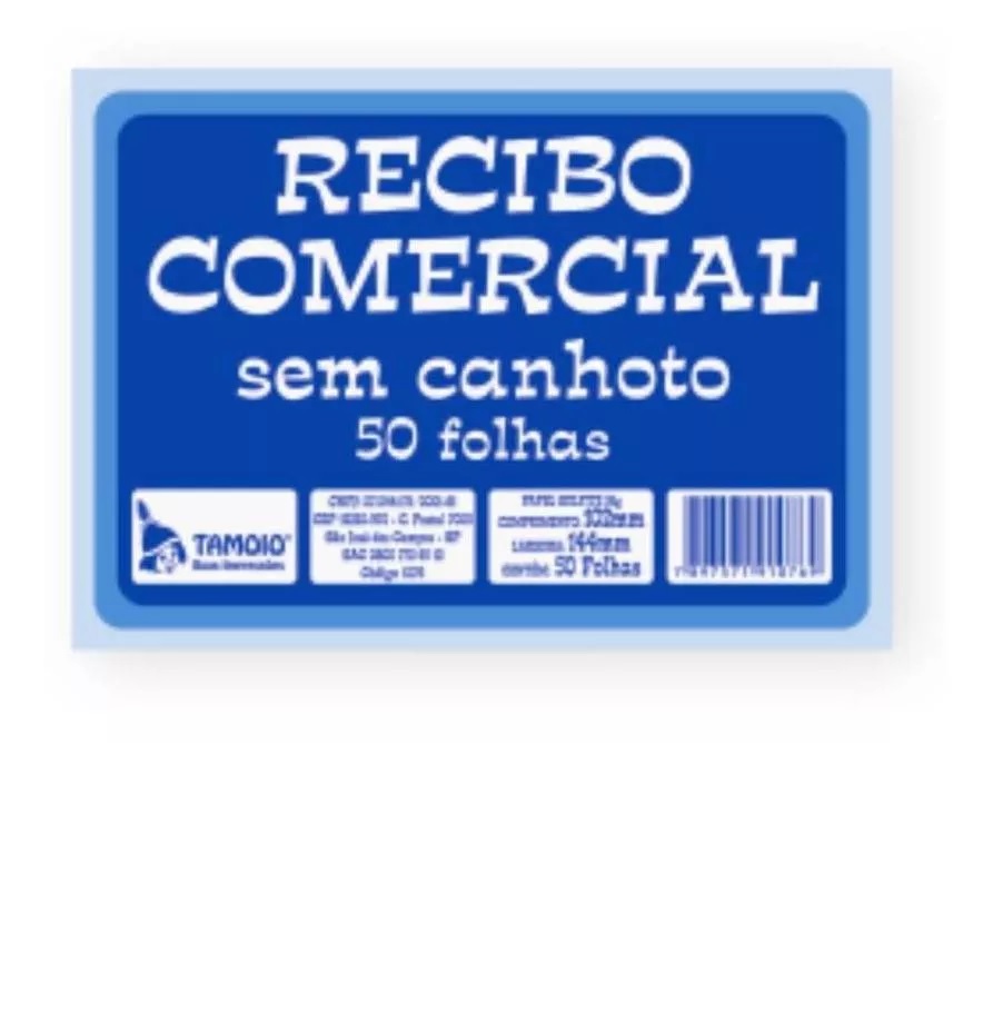 Talão Recibo Comercial Sem Canhoto 10x15c...