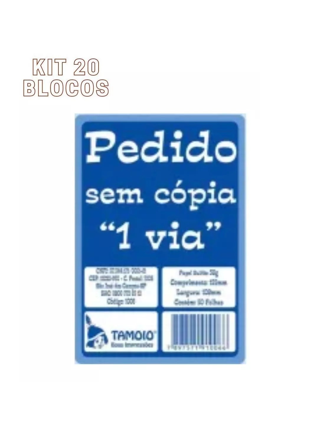 Bloco Pedido 1 Via 50 Folhas Cada Impress...