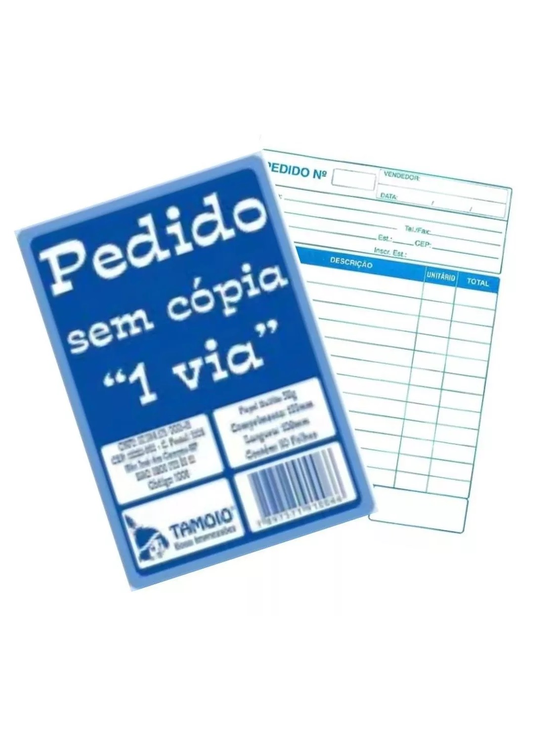 Kit 10 Bloco Pedido 1 Via 50 Folhas Cada ...