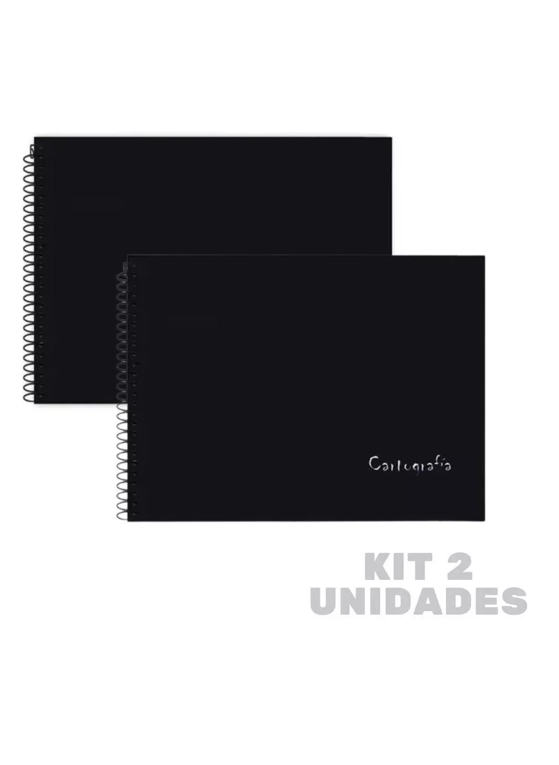 Kit 2 Caderno De Desenho Cartografia Espi...