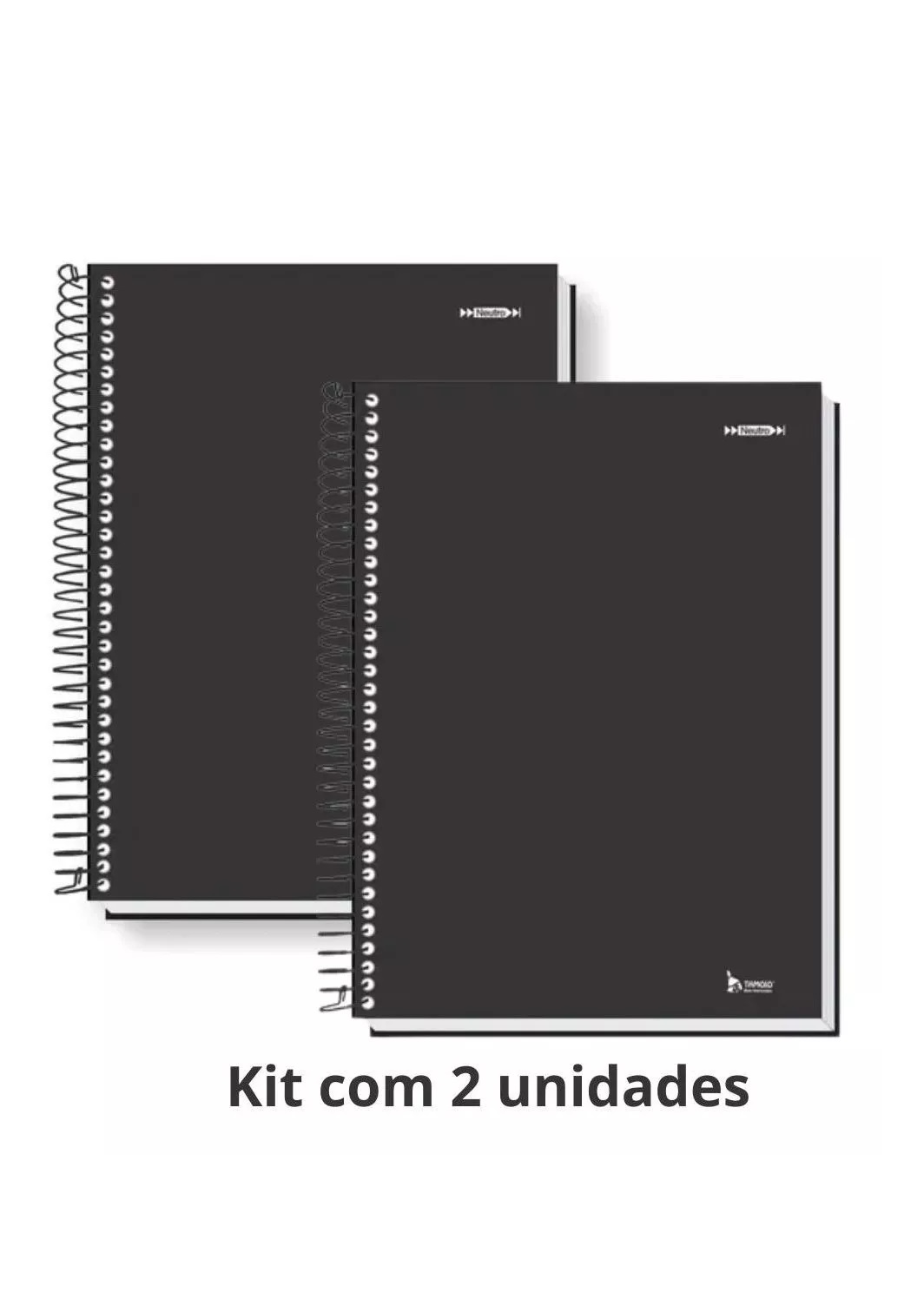 Caderno Espiral Kit 2 Un Capa Dura Pequen...