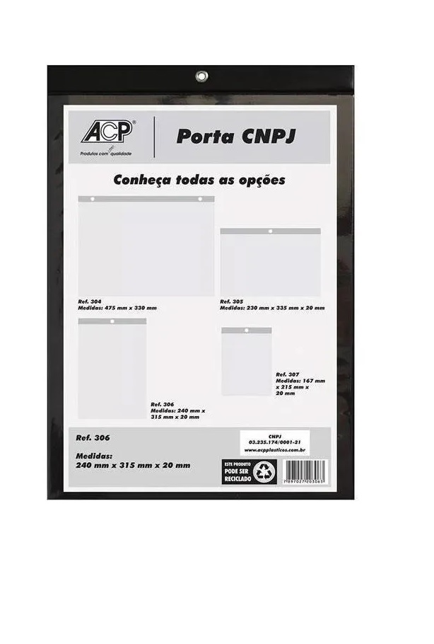 Kit 5 Quadro Protetor Cnpj Vertical A4