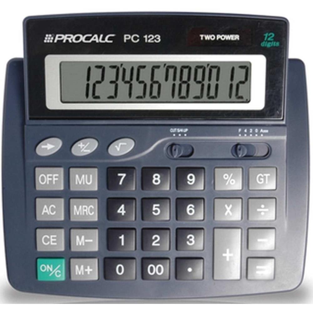 CALCULADORA DE MESA 12 DIG. VISOR INCL. M...