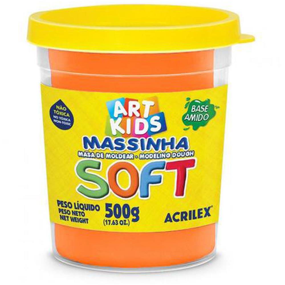 MASSA PARA MODELAR SOFT 500G.LARANJA BS.A...