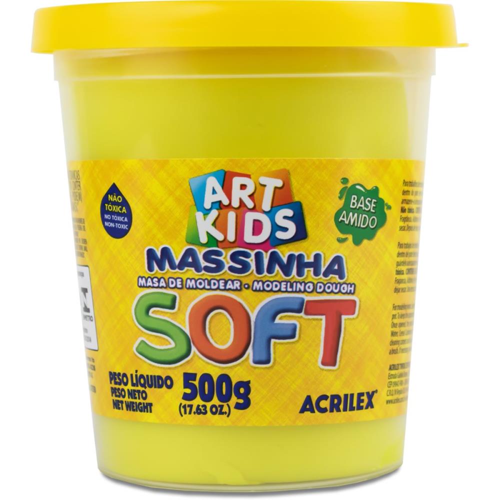 MASSA PARA MODELAR SOFT 500G.AM.LIMAO BS....