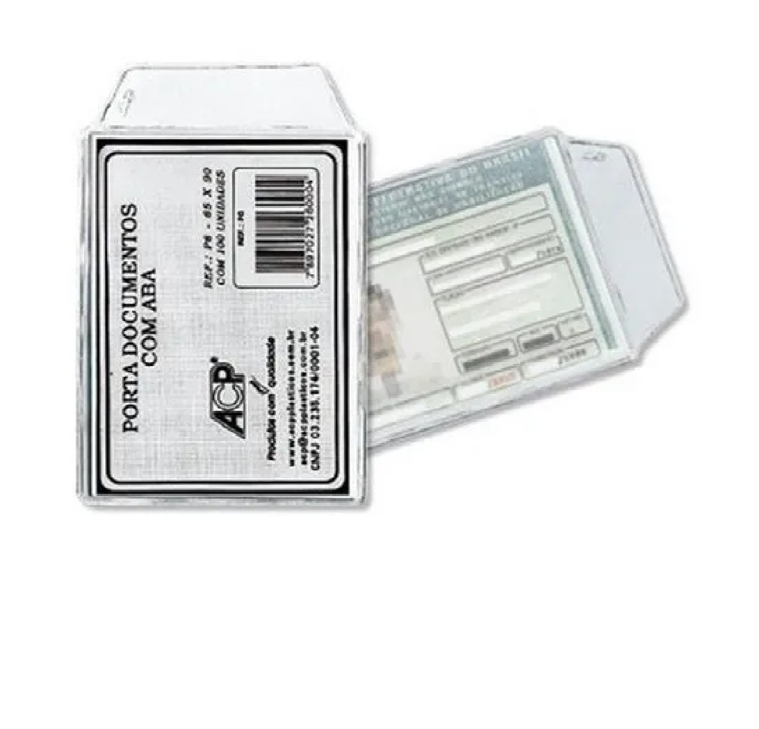 Kit Protetor Porta Documentos Cnh 65mm x ...