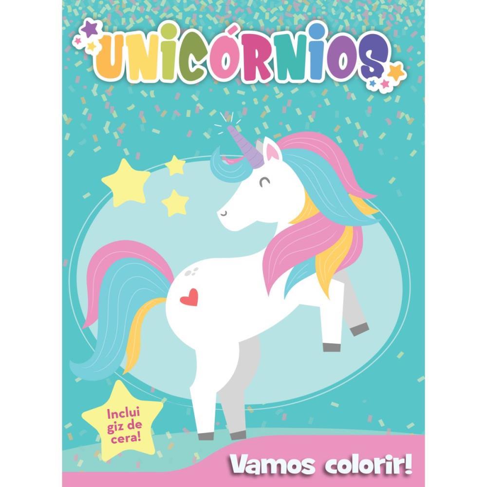 LIVRO INFANTIL COLORIR UNICORNIOS VAMOS C...