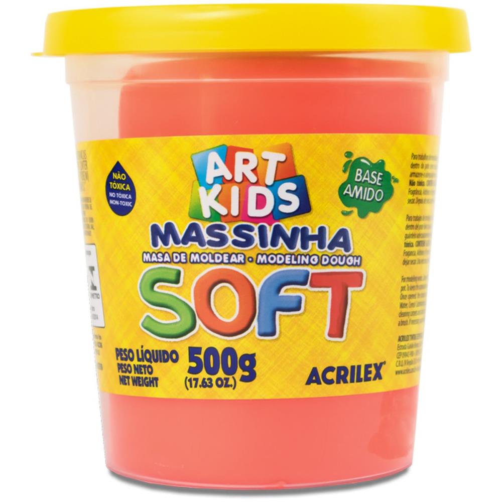 MASSA PARA MODELAR SOFT 500G.VERMELHO BS....